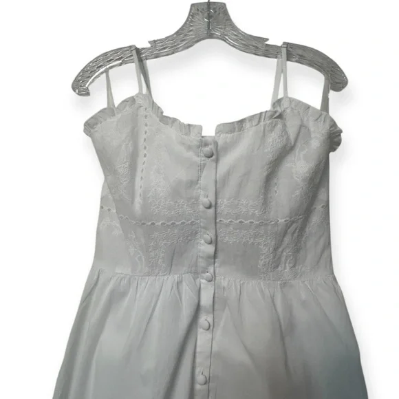 Revolve SNDYS NWT Broderie embroidered cami button maxi dress - Picture 8 of 9